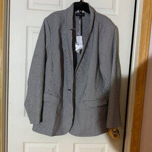 Nwt Lane Bryant Houndstooth Blazer Jacket size 26